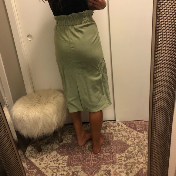 Tie-waist Midi Skirt - Picture 3 of 4